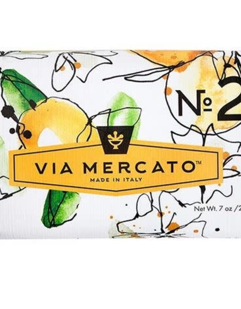 EUROPEAN SOAPS VIA MERCATO NO. 2- GREEN TEA & WHITE MUSK