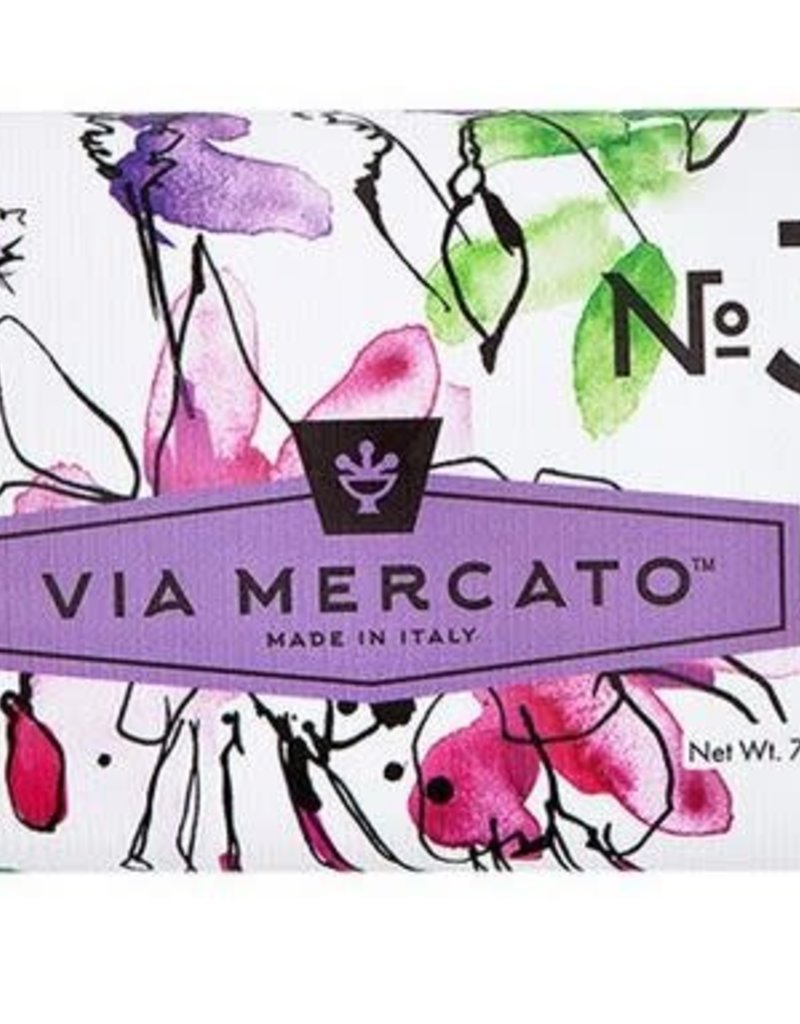 EUROPEAN SOAPS VIA MERCATO NO. 3- PEPE ROSA LAVENDER & VANILLA BEAN