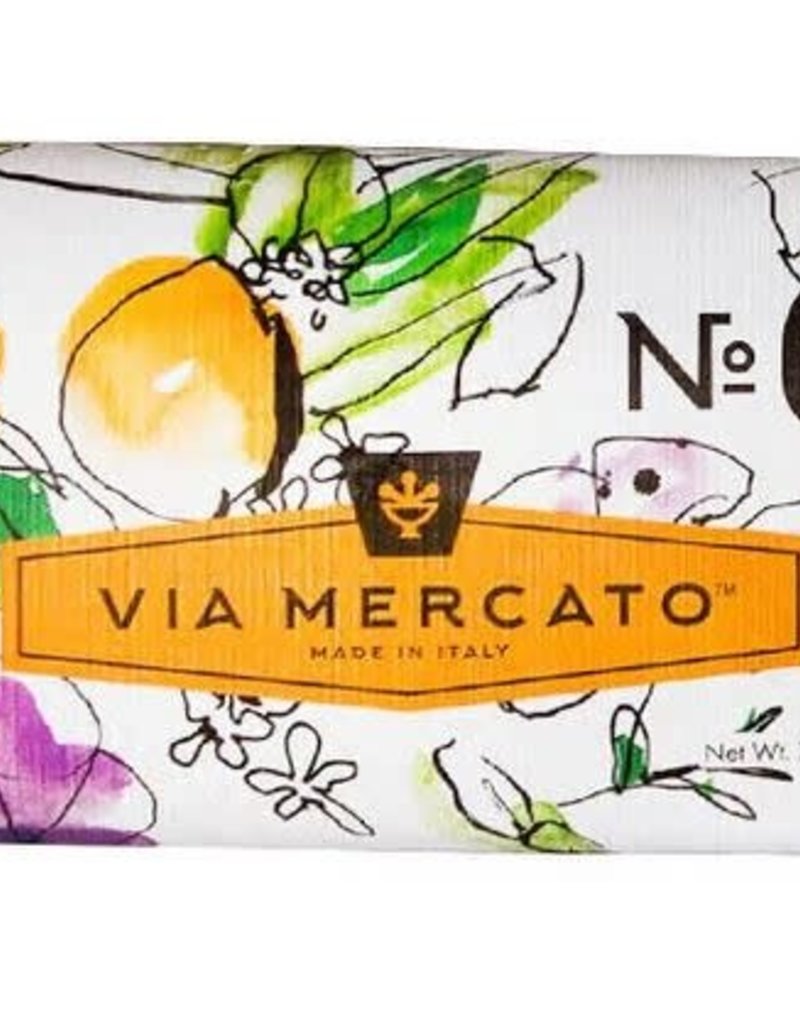 EUROPEAN SOAPS VIA MERCATO NO. 6- FIG, ORANGE BLOSSOM & CEDARWOOD