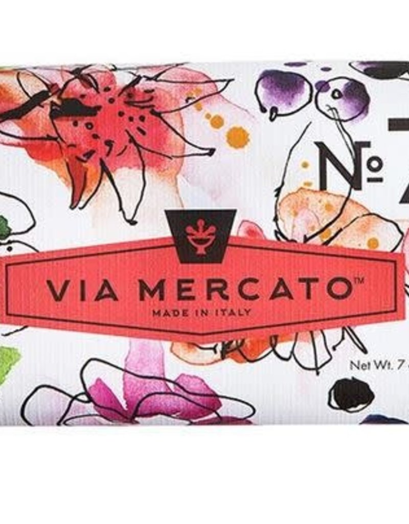 EUROPEAN SOAPS VIA MERCATO NO. 7- PEACH, FIG BLOSSOM & ROSE