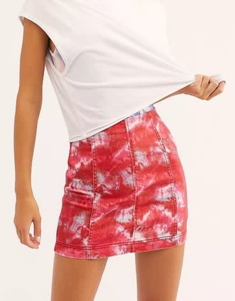 FREE PEOPLE MODERN FEMME NOVELTY SKIRT