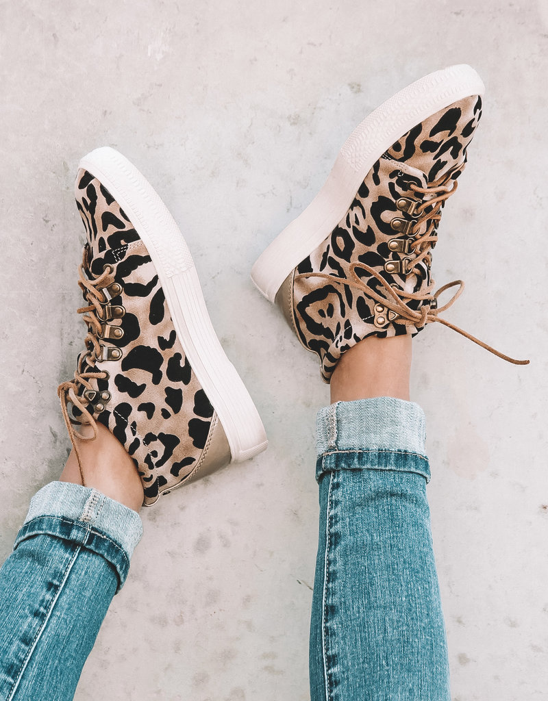 BAND OF GYPSIES Leopard High Top Sneaker