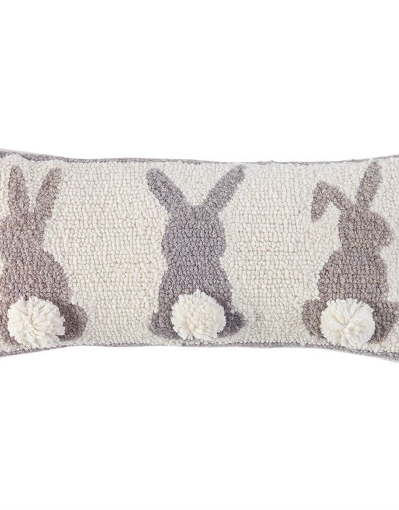 MUD PIE triple bunny hooked pillows
