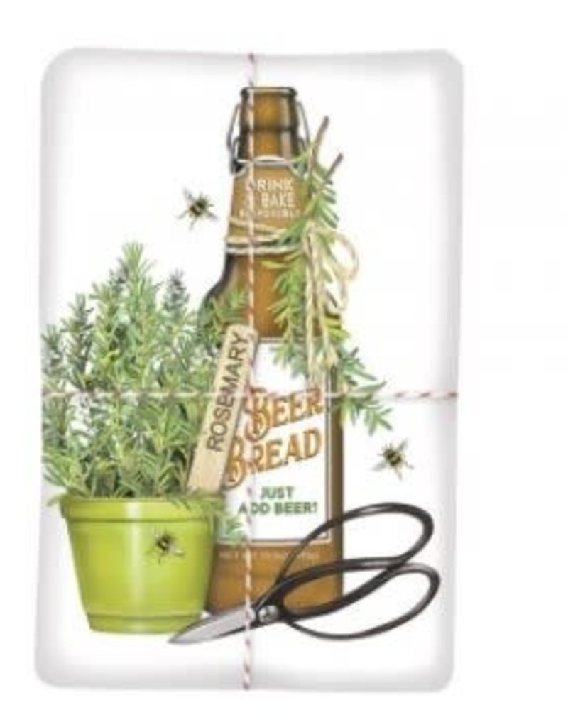 Rosemary Beer Bread Mix & flour sack towel