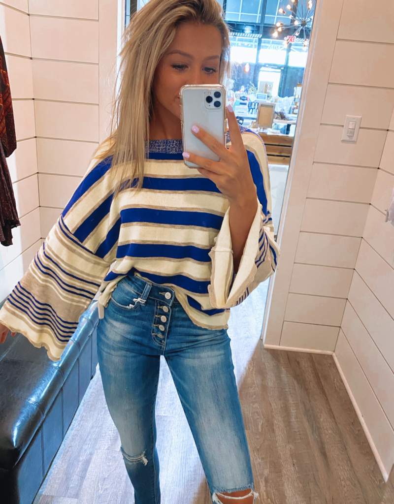 LEMON SQUEEZE STRIPED TOP
