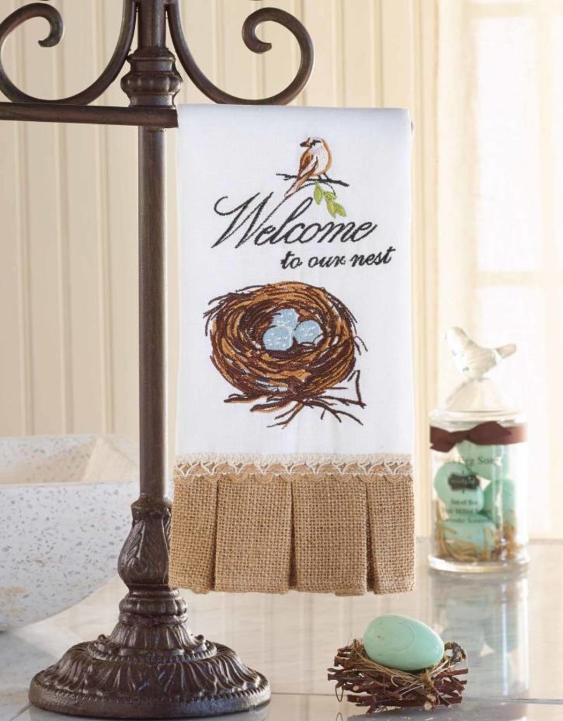 MUD PIE MUDPIE WELCOME TO OUR NEST TOWEL