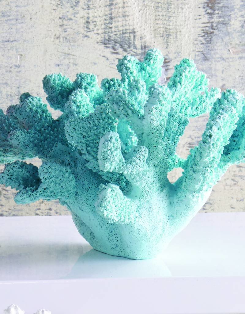 MUD PIE TURQUOISE FAUX CORAL