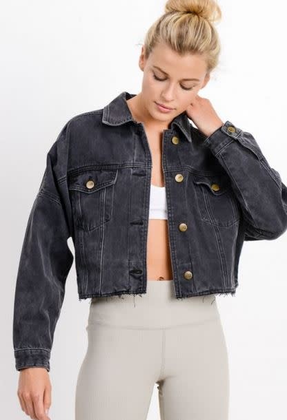 Mono B Clothing Iggy Denim Jacket in Black