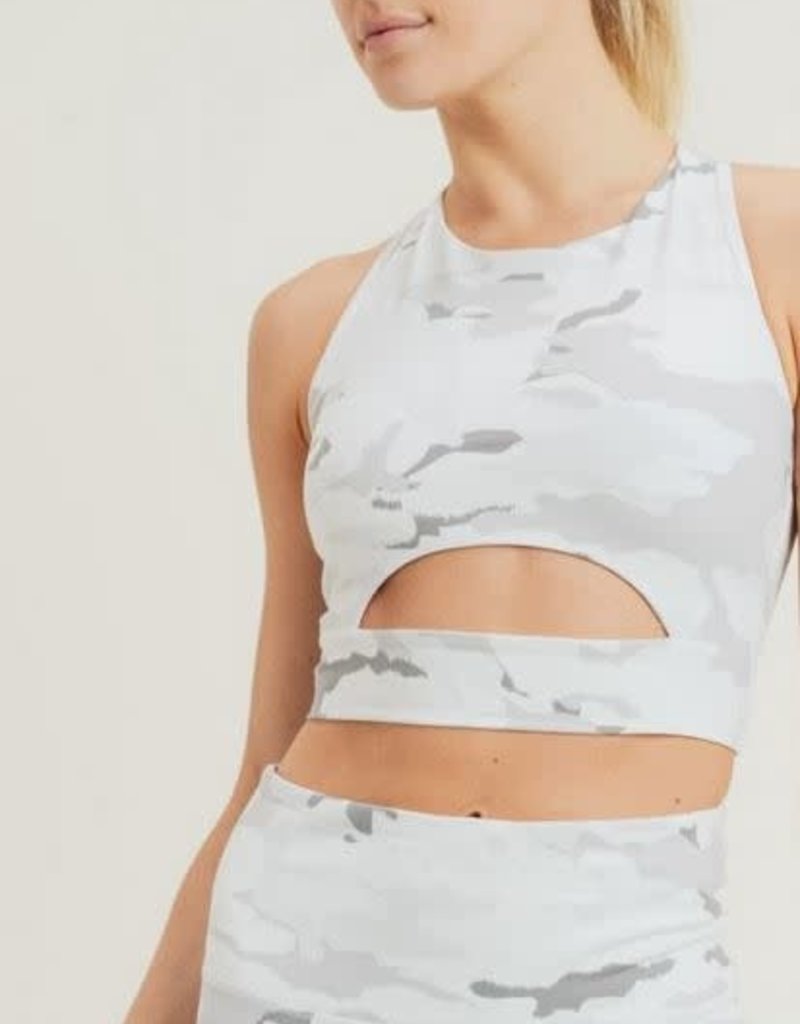MONO B SNOW CAMO SPORTS BRA