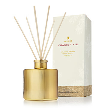 THYMES FRASIER FIR PETITE GOLD REED DIFFUSER THYMES FRASIER FIR PETITE GOLD REED DIFFUSER