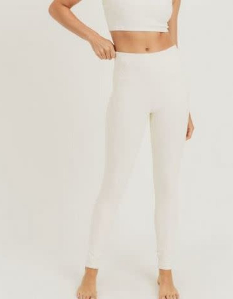 MONO B SAFARI HIGH-WAISTED LEGGINGS- NATURAL