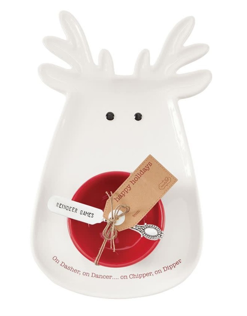 MUD PIE REINDEER CHIP-N-DIP SET