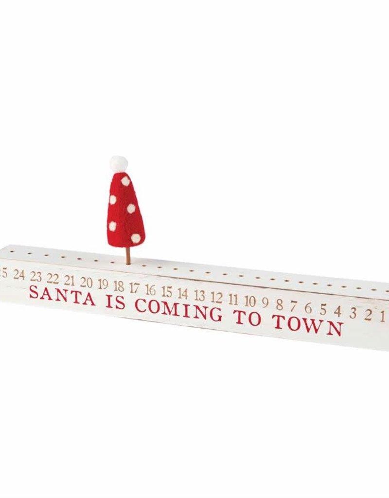 MUD PIE santa countdown block