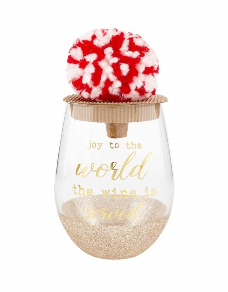 MUD PIE GLITTER WINE GLASS SETS