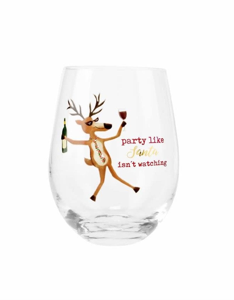 MUD PIE ICON WINE GLASSES