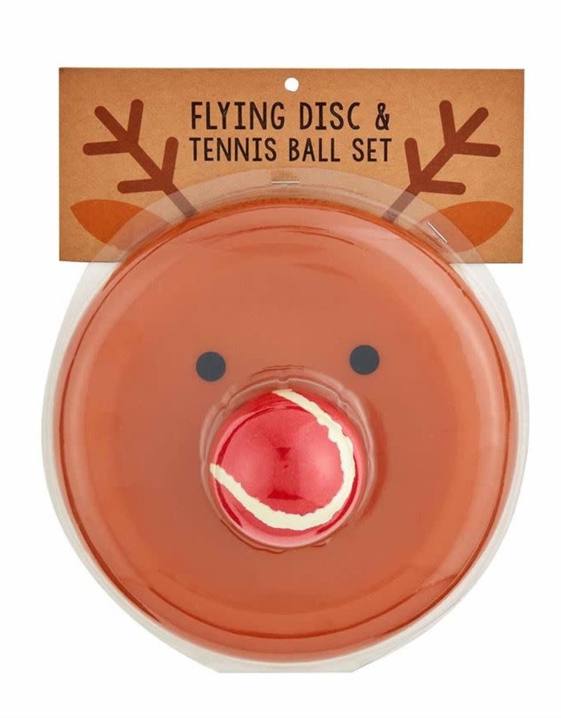 MUD PIE CHRISTMAS DISC & TENNIS BALL SET
