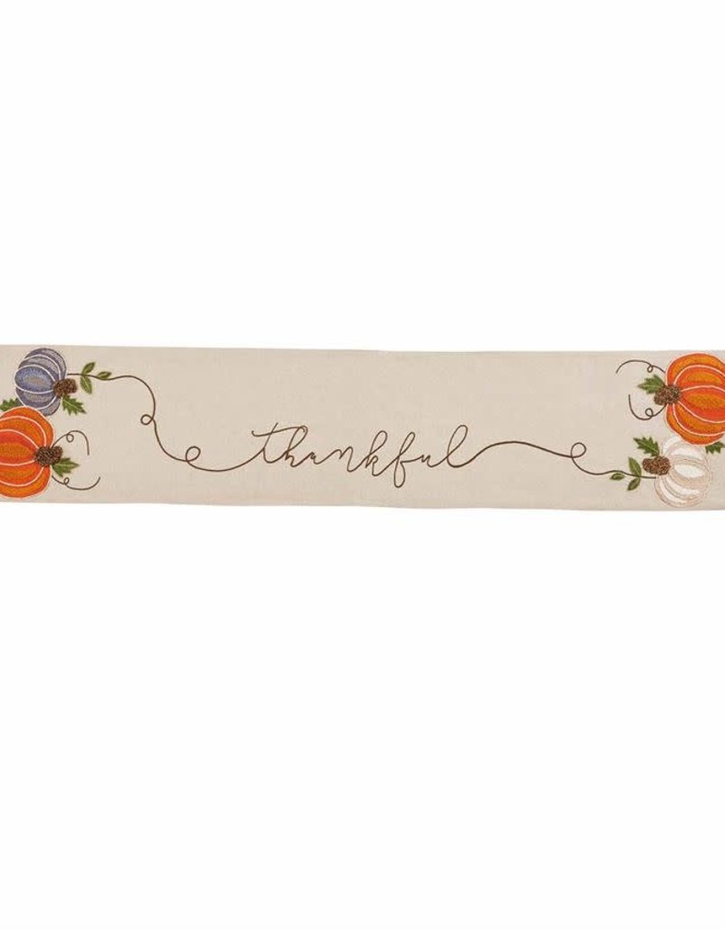 MUD PIE EMBROIDERED PUMPKIN RUNNER