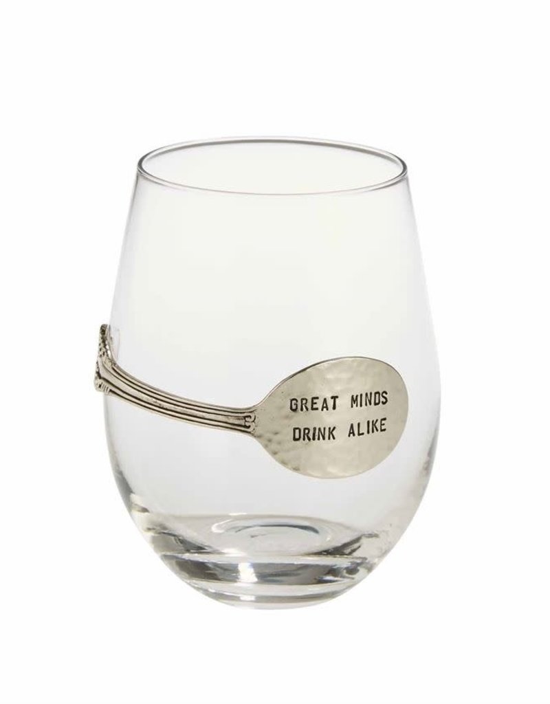MUD PIE WINE SPOON GLASSES