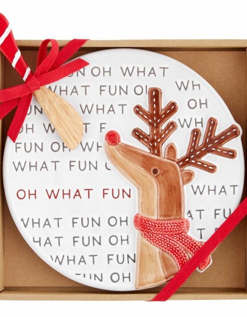 MUD PIE REINDEER & SANTA CHEESE SETS