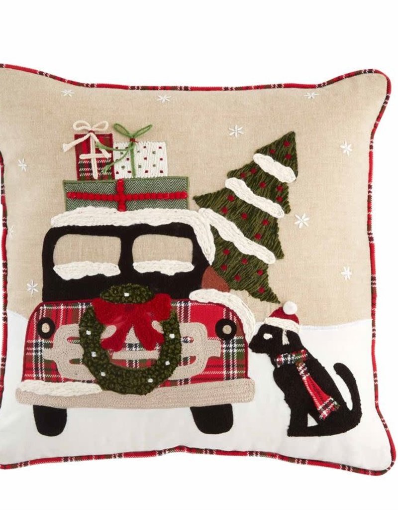 MUD PIE CHRISTMAS DOG PILLOW