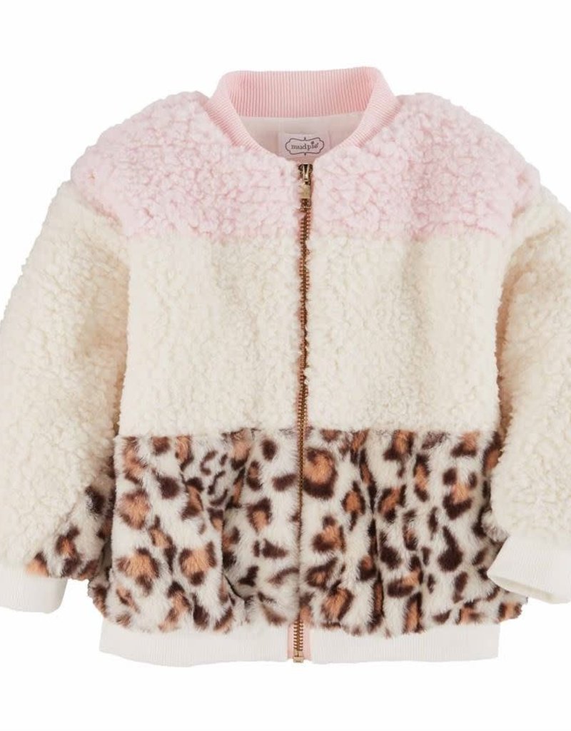 MUD PIE COLOR BLOCK BOMBER JACKET