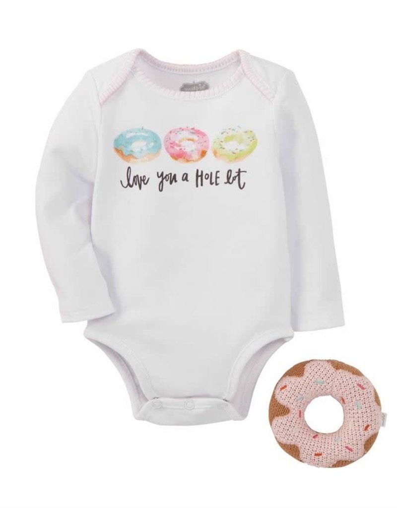 MUD PIE FOOD KNIT RATTLE GIFT SET
