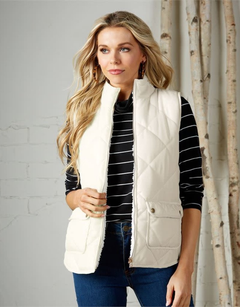 MUD PIE DUNCAN SHERPA VEST