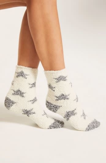 Z SUPPLY STAR PLUSH SOCKS- BONE Z SUPPLY STAR PLUSH SOCKS- BONE