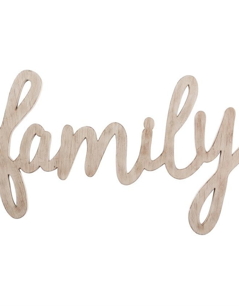 MUD PIE FAMILY WOOD WALL ART