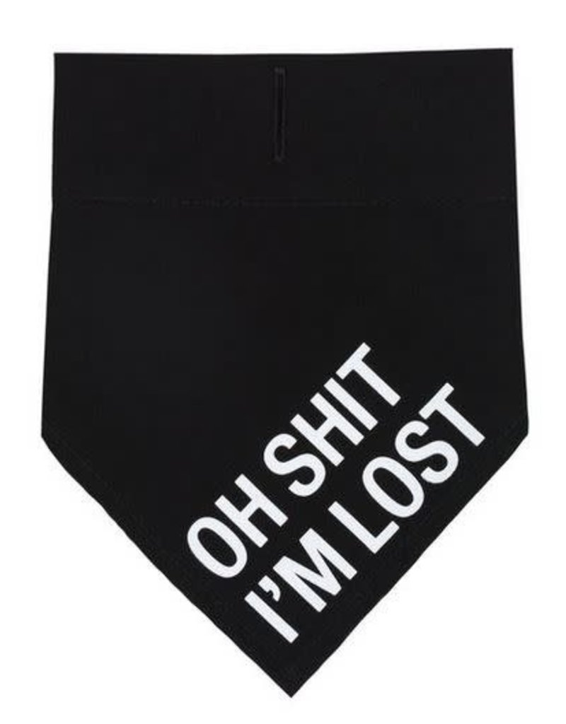 DOG COLLAR BANDANA- i'm lost L
