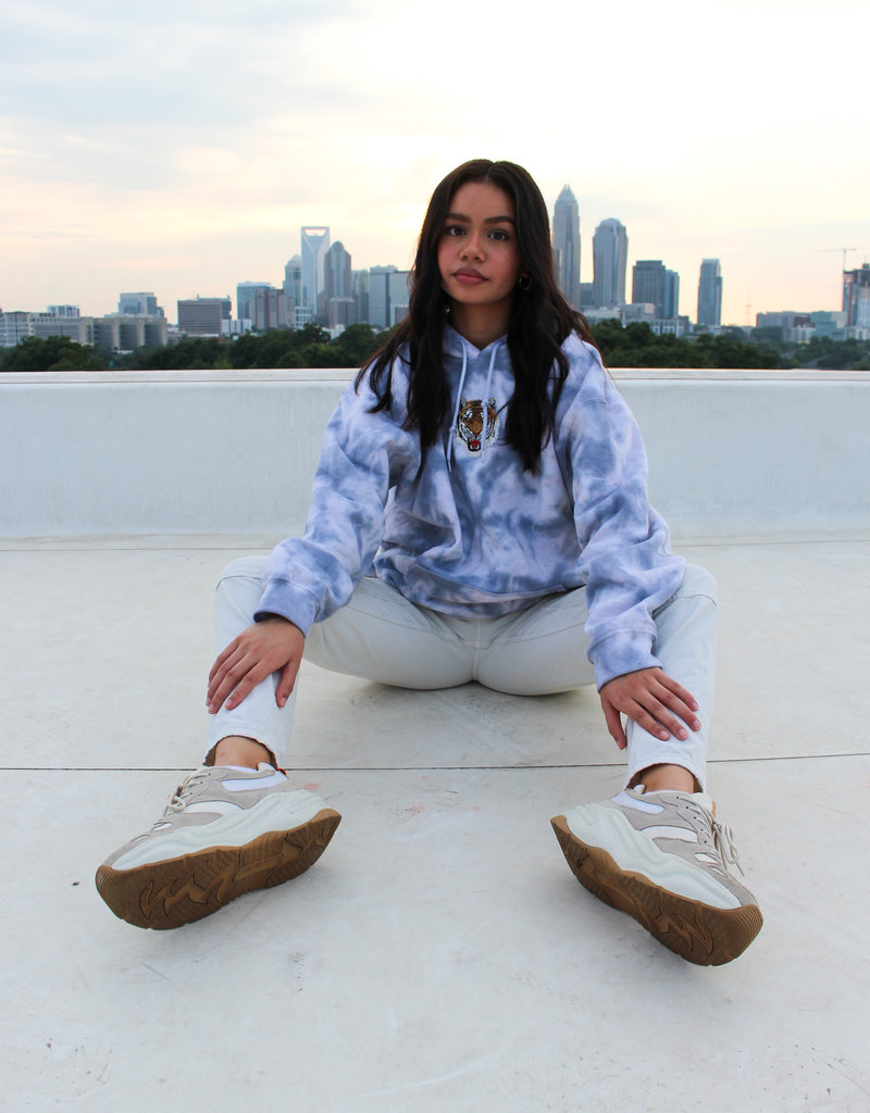 HALEY ROSE TIGER TIE-DYE HOODIE