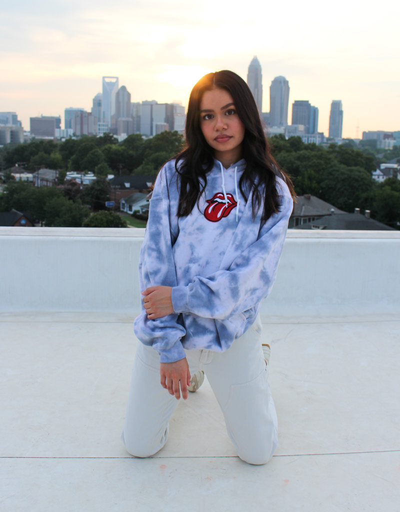 HALEY ROSE ROCK N' ROLL TIE-DYE HOODIE