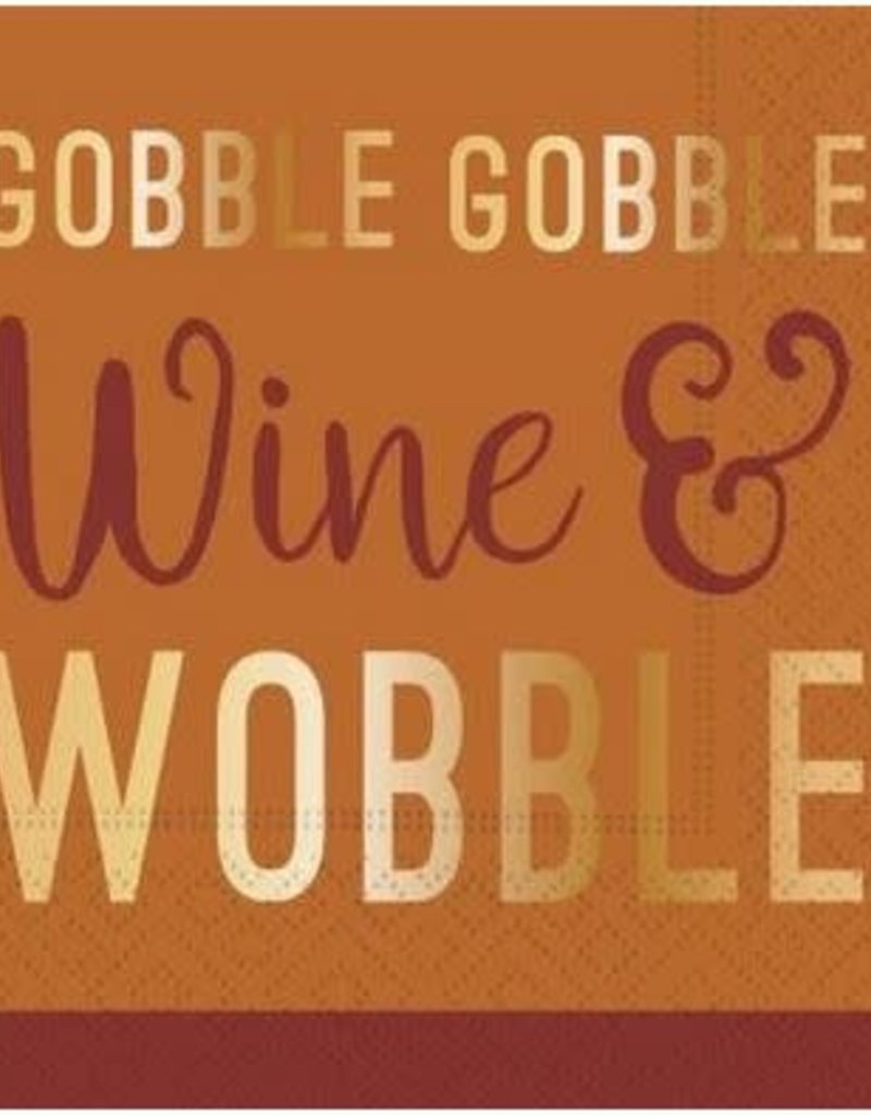 wine and wobble beverage napkin