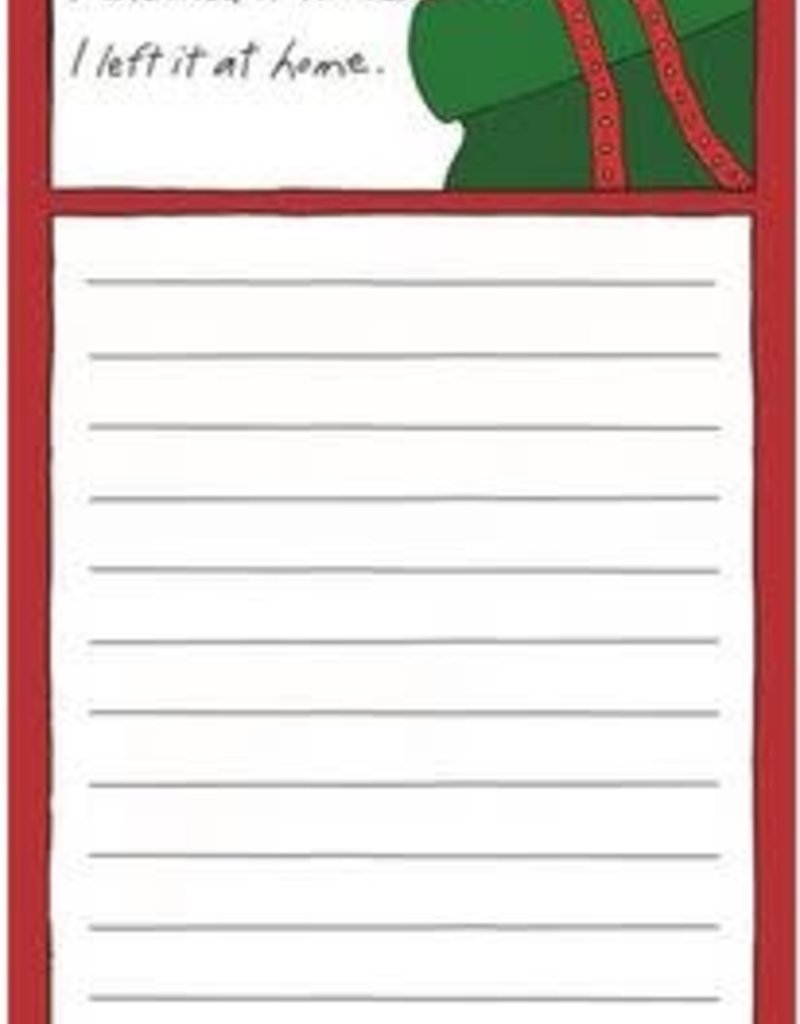 made a list and checked it twice shopping pad