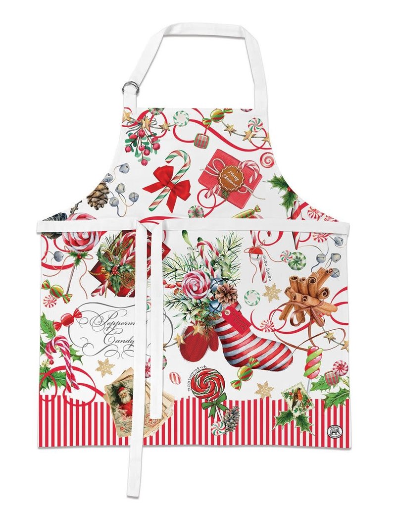 MICHEL DESIGN WORKS PEPPERMINT APRON