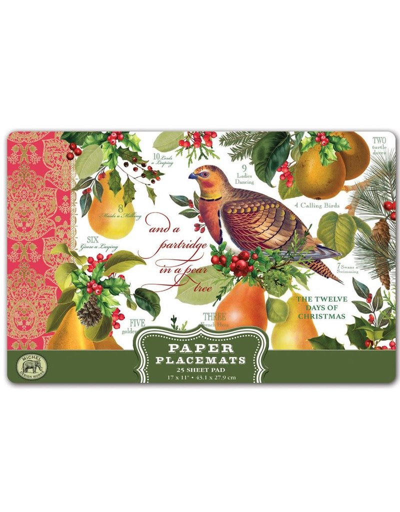 MICHEL DESIGN WORKS IN A PEAR TREE PLACEMATS