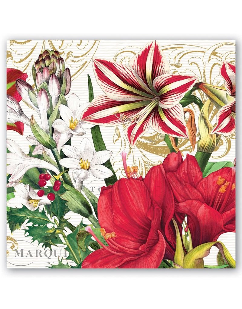 MICHEL DESIGN WORKS MERRY CHRISTMAS COCKTAIL NAPKINS