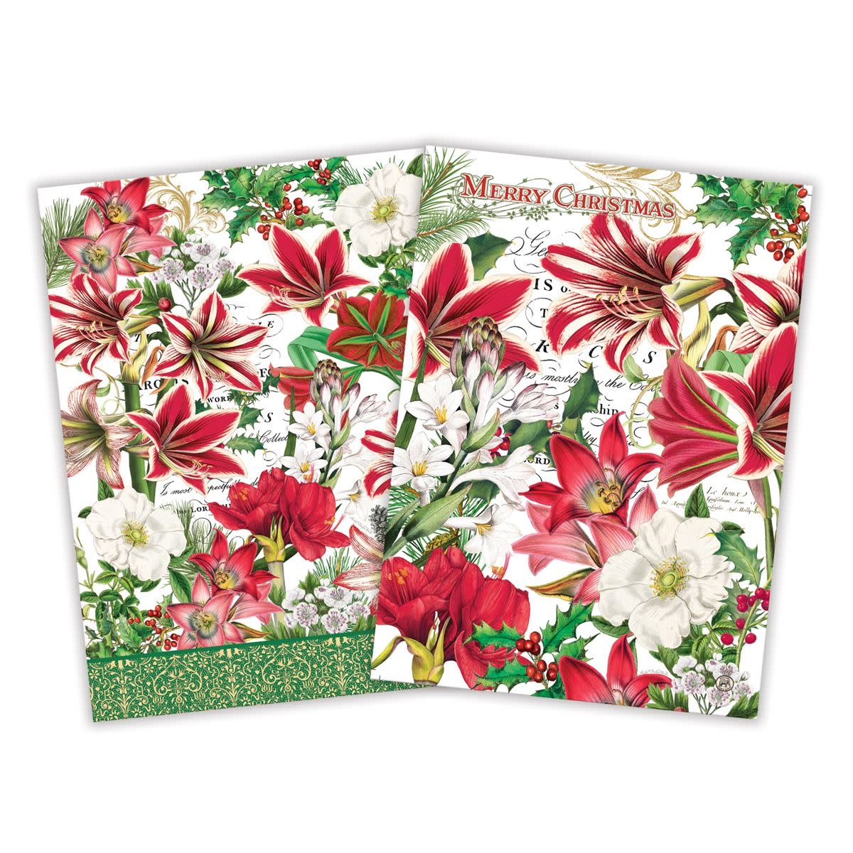 MICHEL DESIGN WORKS MERRY CHRISTMAS KITCHEN TOWEL SET MICHEL DESIGN WORKS MERRY CHRISTMAS KITCHEN TOWEL SET