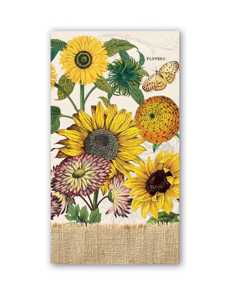 MICHEL DESIGN WORKS SUNFLOWER HOSTESS NAPKINS