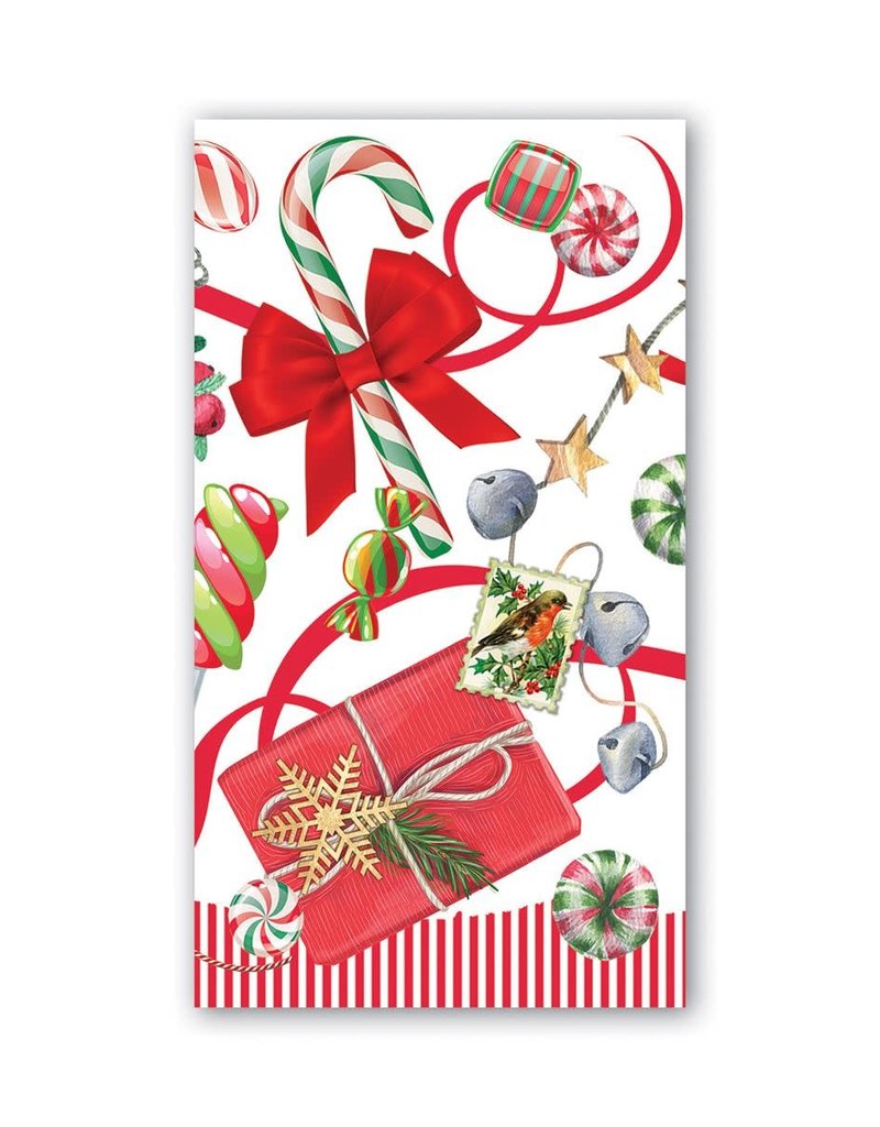 MICHEL DESIGN WORKS PEPPERMINT HOSTESS NAPKINS