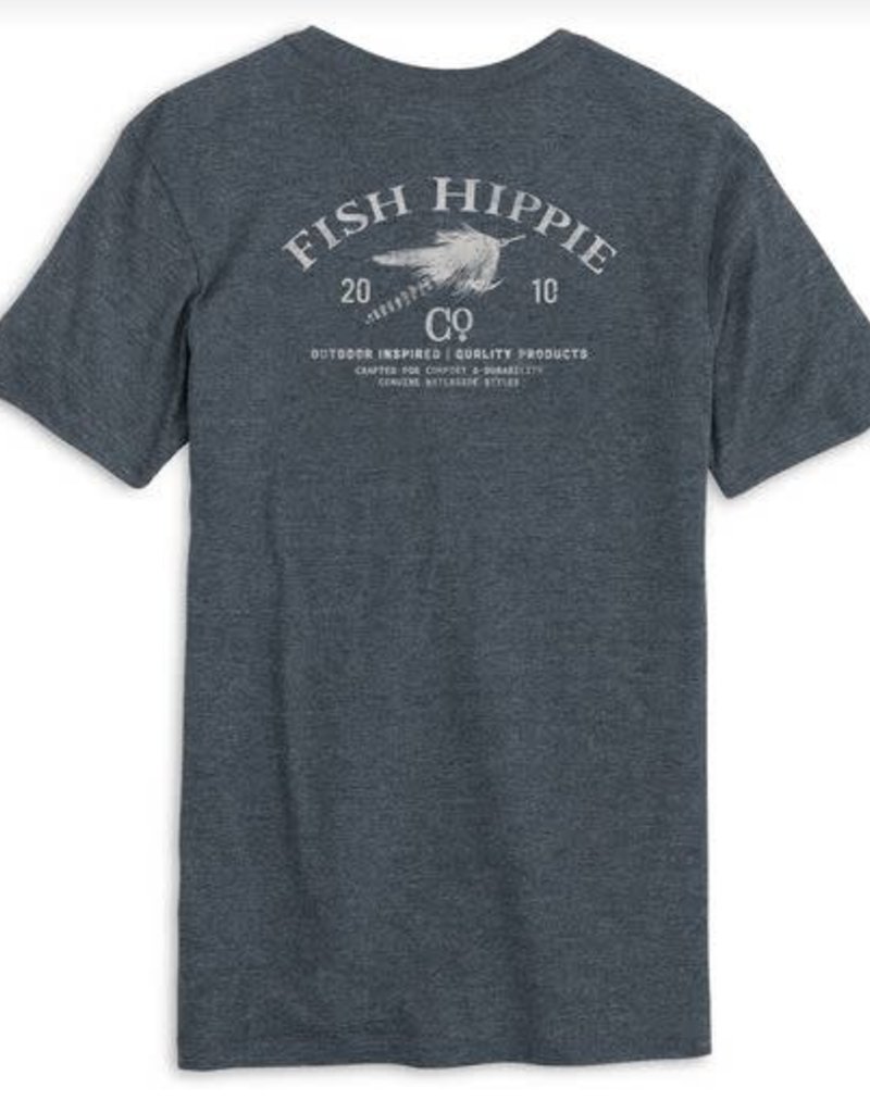 FISH HIPPIE FLY COMPANY SS HEATHERED TEE