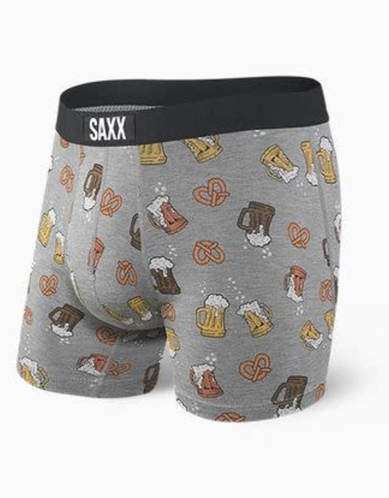 SAXX VIBE BOXER BRIEF - GRAY BEER CHEERS