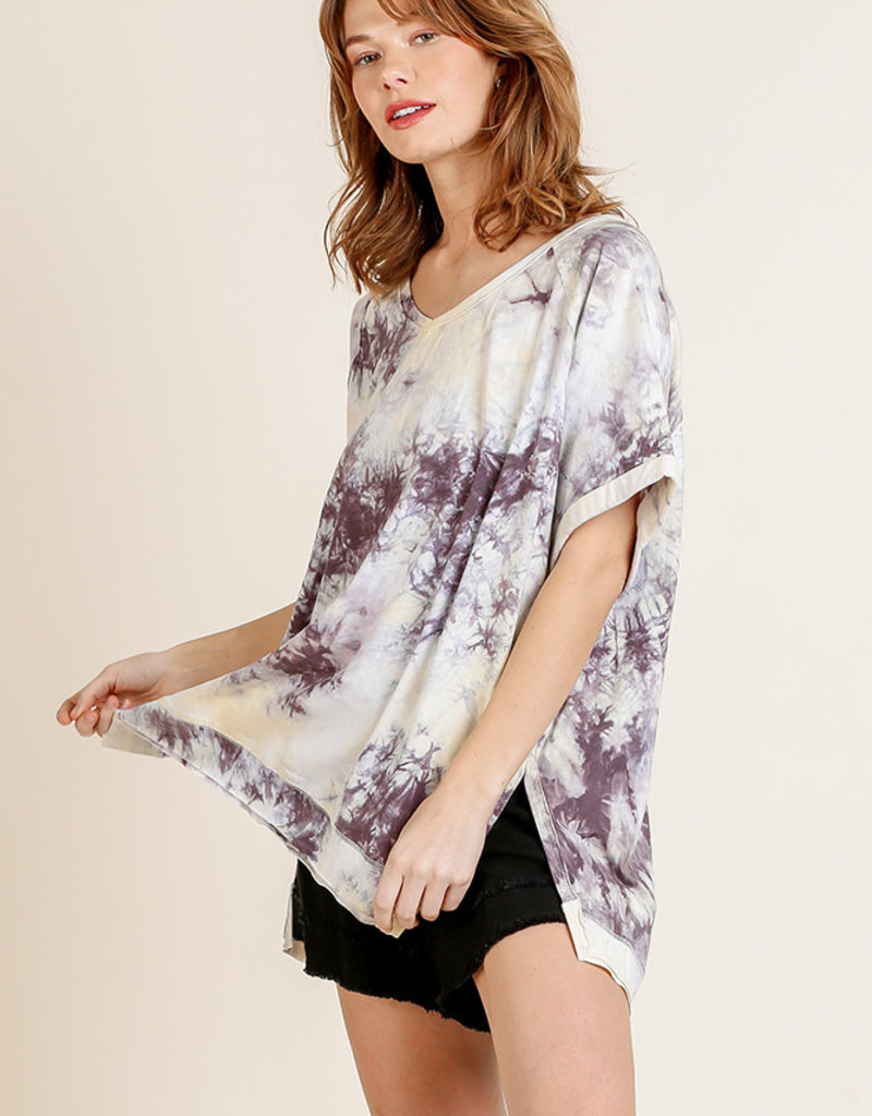 TIE DYE SIDE SLIT TEE