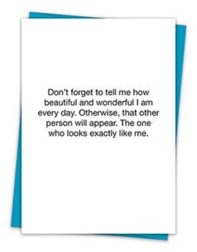 TELL ME HOW BEAUTIFUL I AM CARD