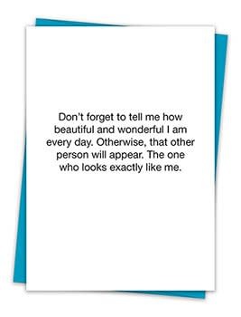 TELL ME HOW BEAUTIFUL I AM CARD TELL ME HOW BEAUTIFUL I AM CARD