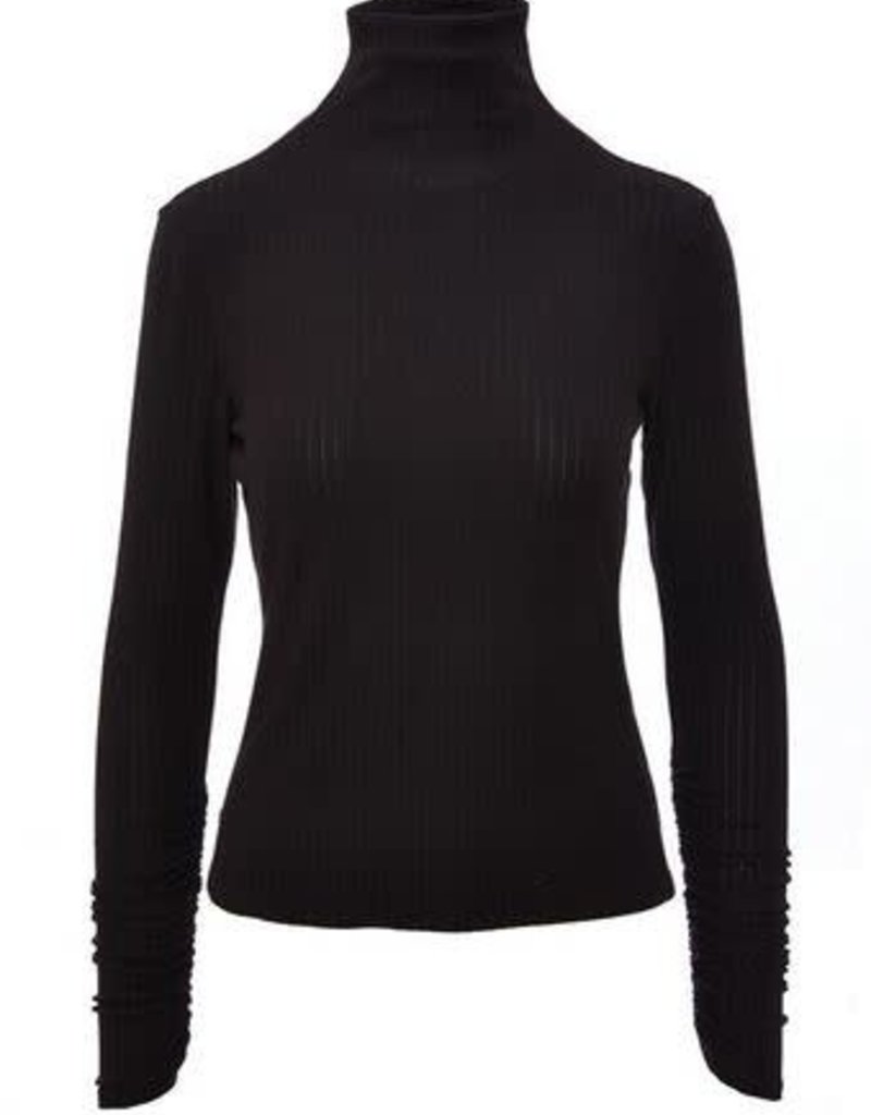 SADIE & SAGE FINN HIGH NECK RIB TOP
