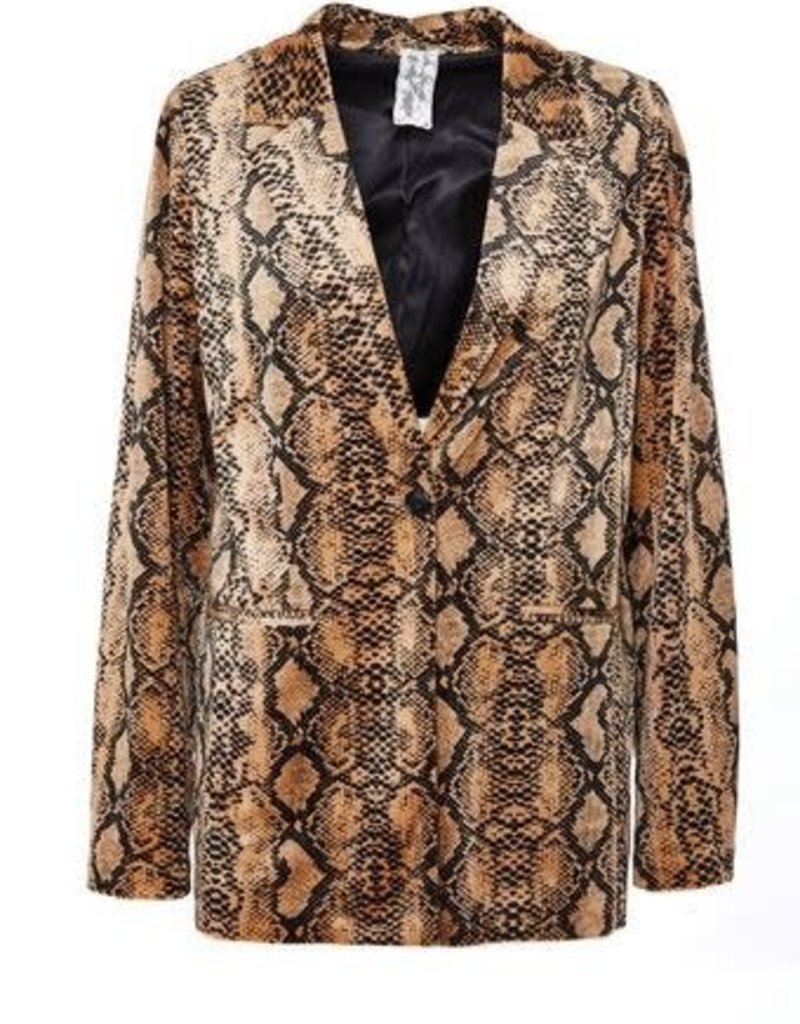 SADIE & SAGE BE WILD SNAKESKIN JACKET
