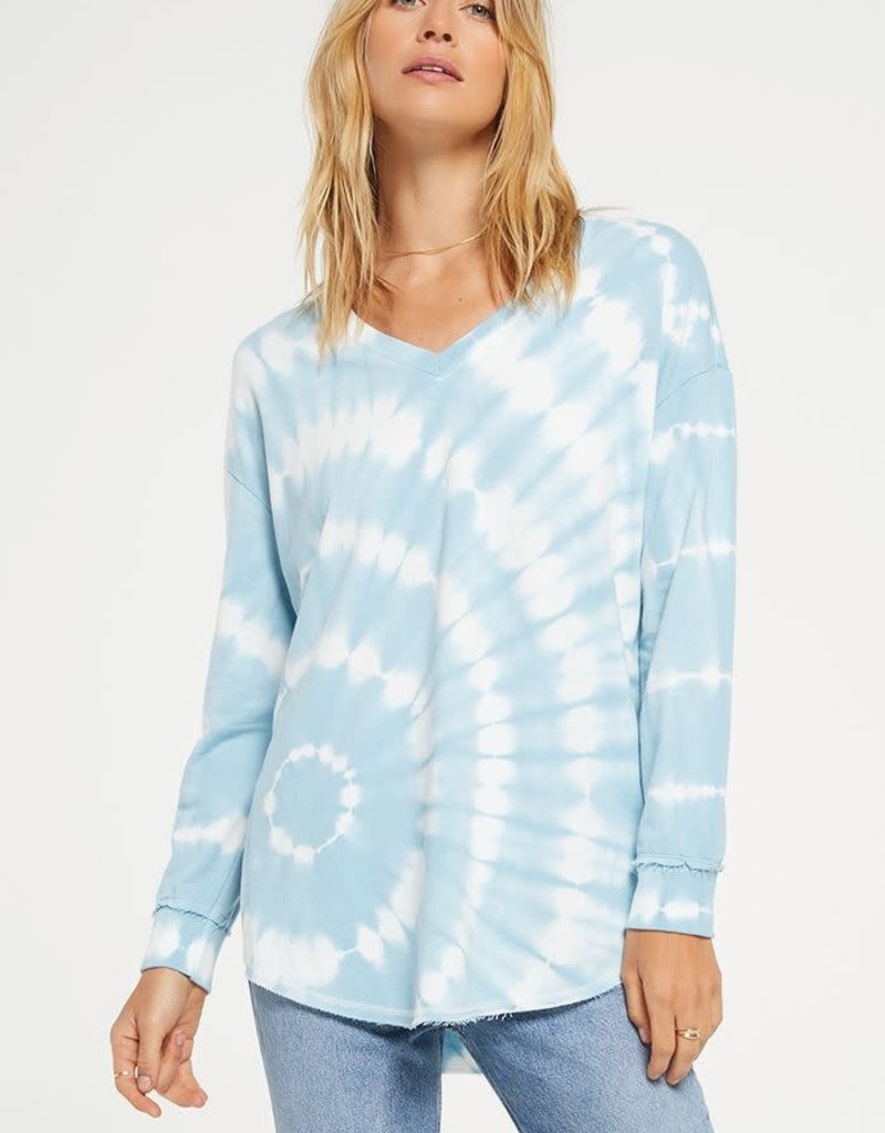 Z SUPPLY V NECK SPIRAL TIE DYE WEEKENDER