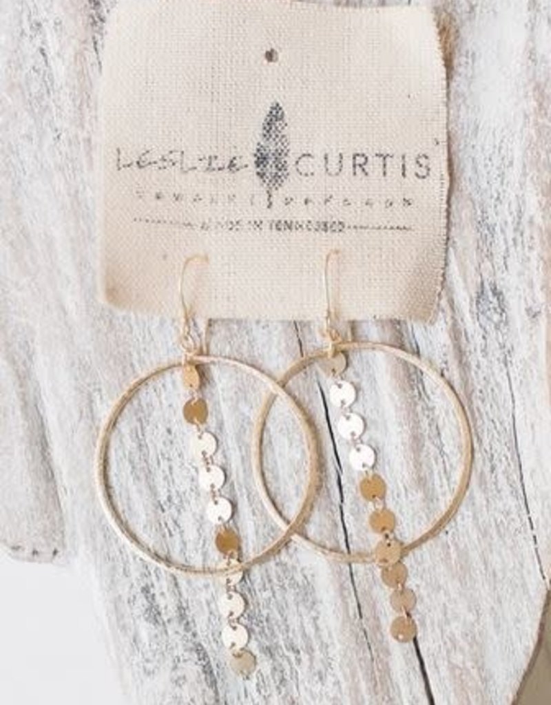 LESLIE CURTIS JEWELRY MAREN GOLD DANGLE EARRINGS