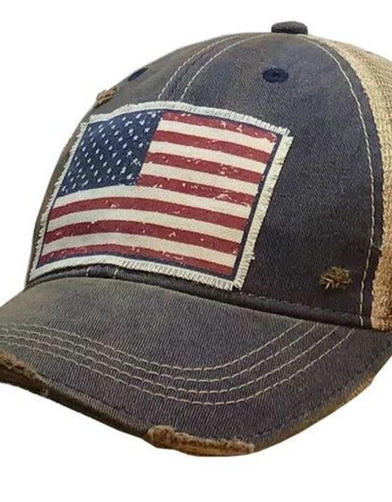 AMERICAN FLAG USA - VINTAGE NAVY
